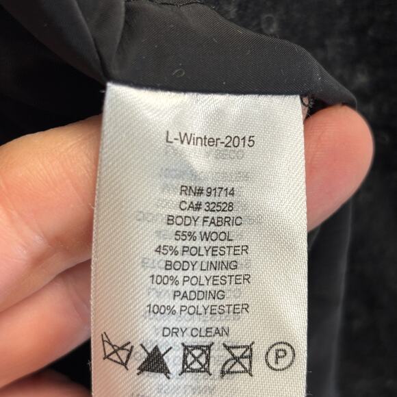 Armani Exchange Womens Winter Outdoors Cozy Wool Blend Ombre Peacoat Size M Chic - Picture 7 of 7